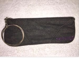 Hot Kiss Denim Bangle Cuff Bag/Clutch